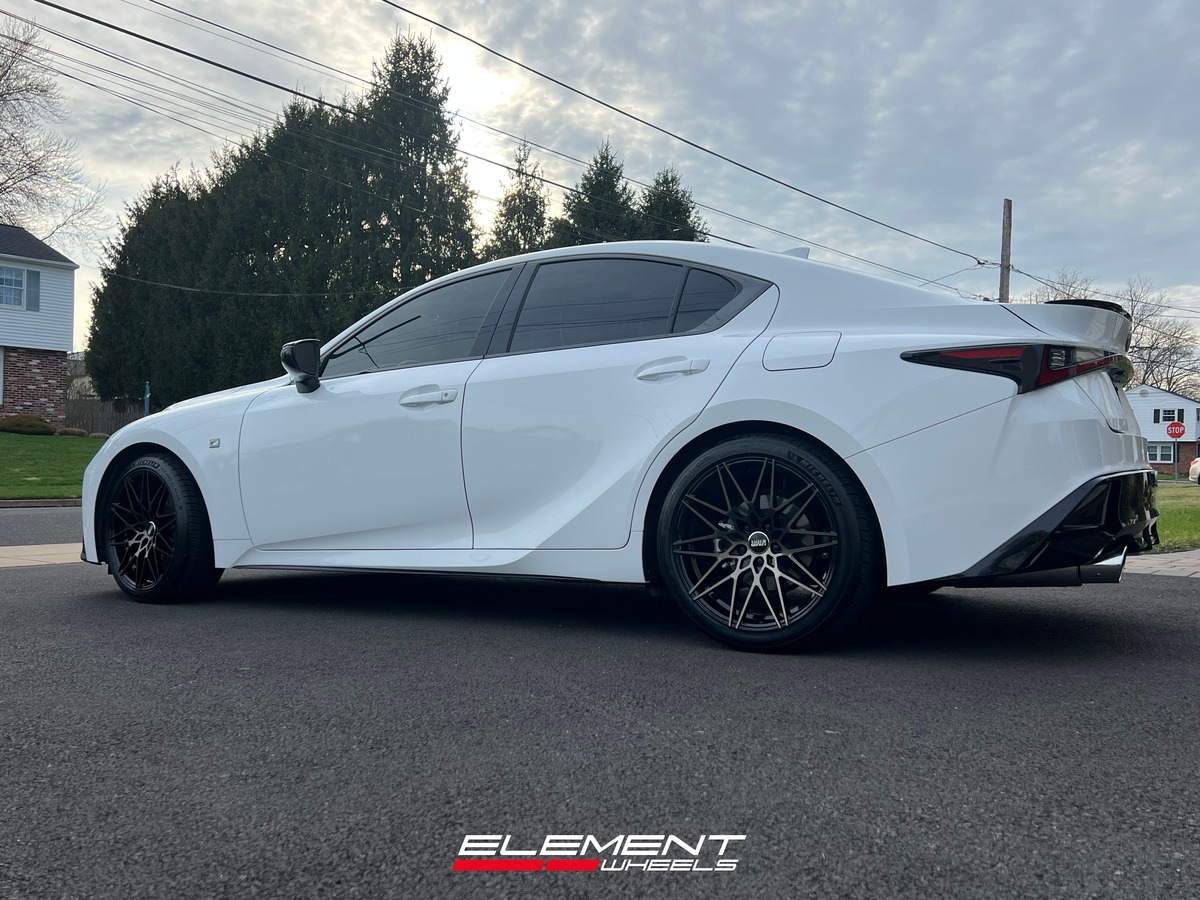 19x8.5 | 19x9.5 Staggered VMR V801 Titanium Black (Flow Formed) on 2014-2025 Lexus IS