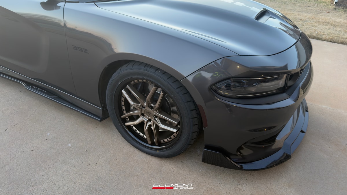 20x9 Niche Methos Bronze w/ Gloss Black Lip M195 on 2015-2025 Dodge Charger RWD