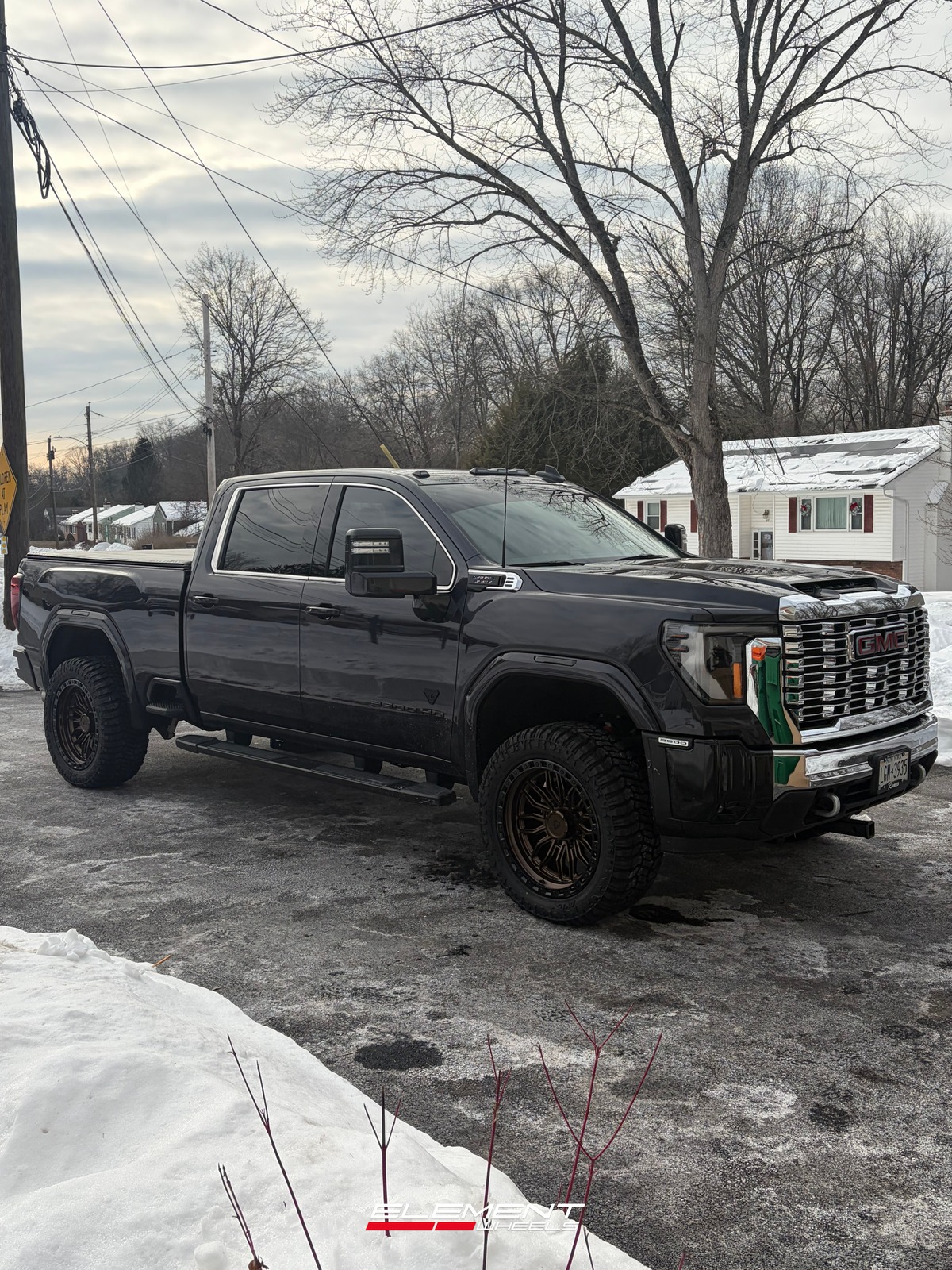 22x10 Arena A109 Hustle Smoked Bronze w/ Satin Black Lip on 2020-2025 GMC Sierra 2500/3500