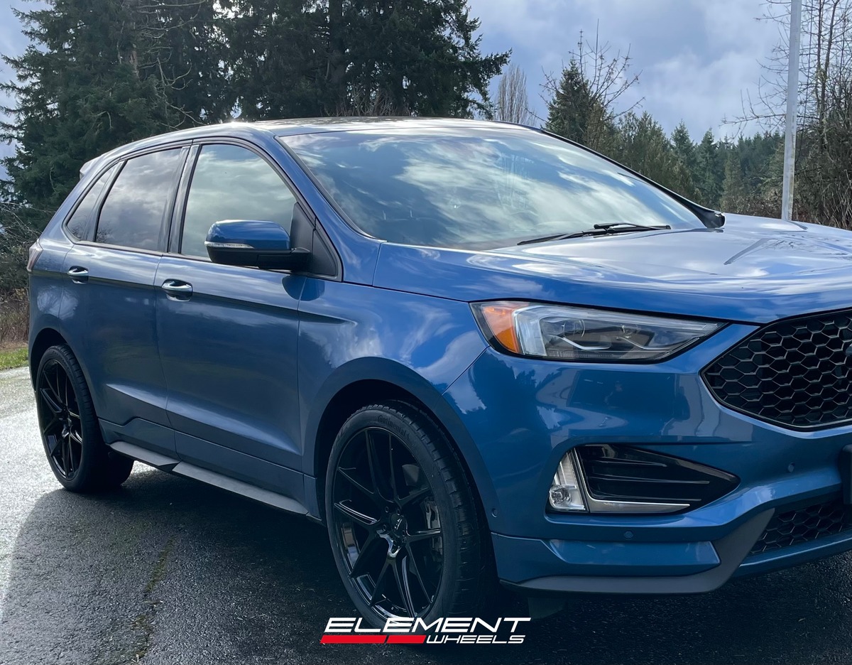 22x9 Ace Alloy AFF02 Gloss Black (Flow Formed) on 2015-2024 Ford Edge