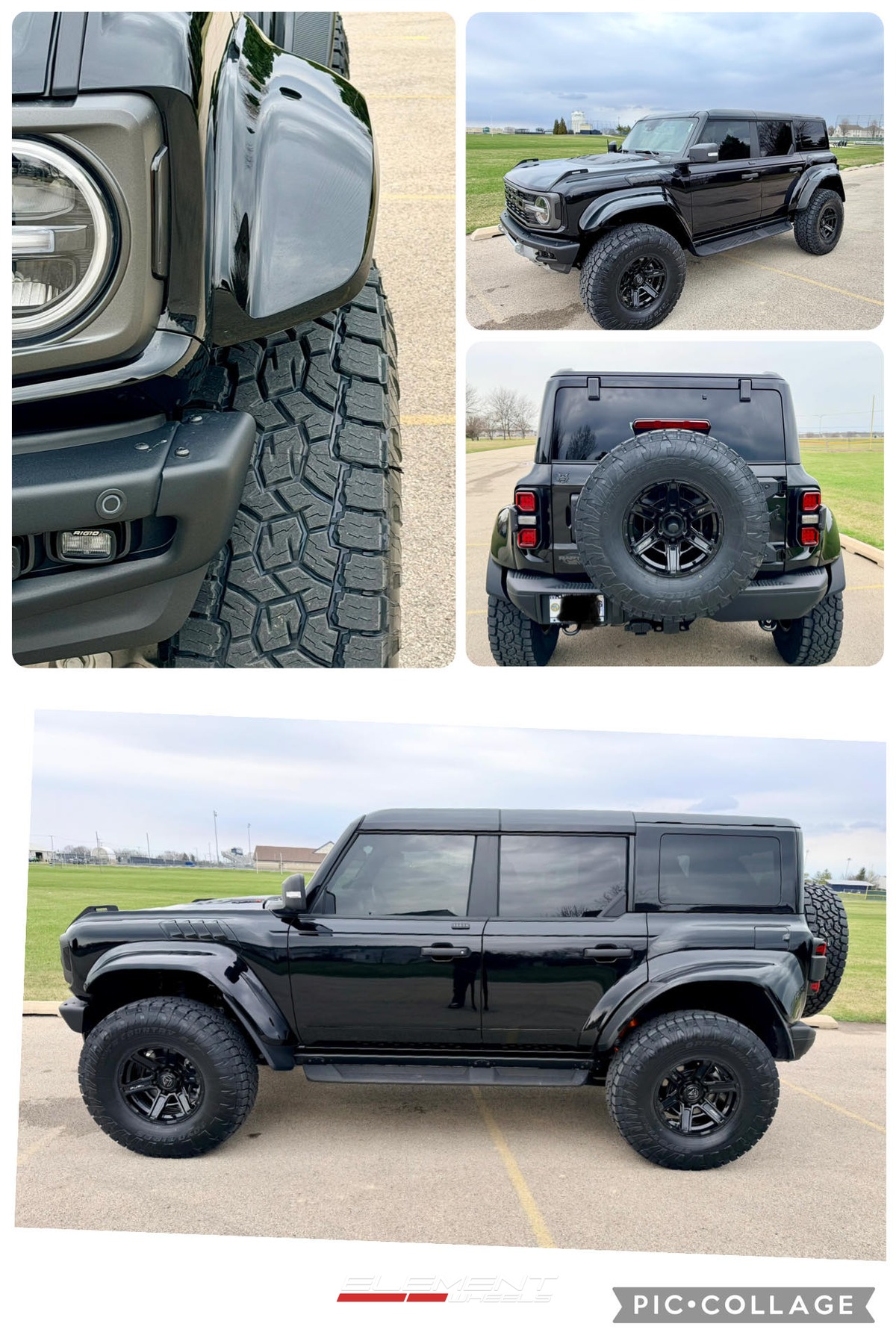 17x8.5 Fuel Off-Road Gambit Gloss Black FC892 on 2022-2025 Ford Bronco Raptor