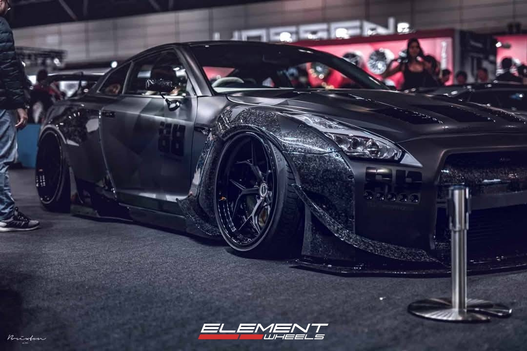21x11.5 Brixton Forged Wheels on Nissan 2009-2024 Nissan GT-R