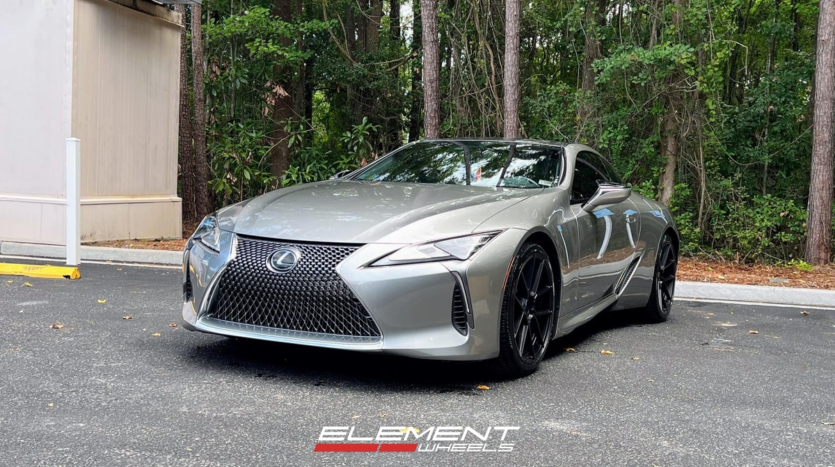 21x9 | 21x10.5 Staggered Ferrada Forge-8 FR8 Matte Black (Rotary Forged) on 2018-2025 Lexus LC