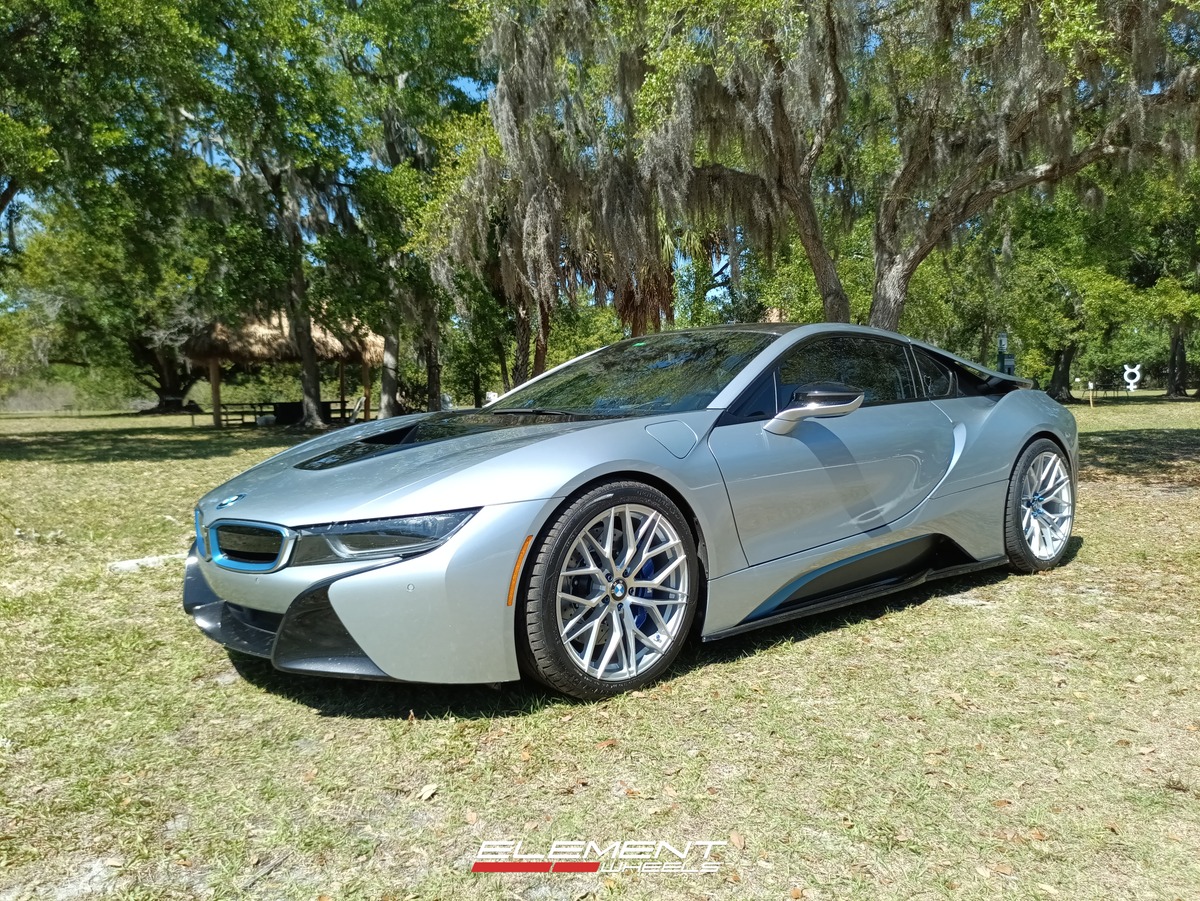 Staggered 20x8.5 / 20x10 Morus Wheels Morus Stern Silver Machined (Flow Formed) on BMW 2014-2020 BMW i8