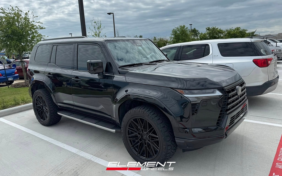 22x9.5 Vossen HF6-5 Gloss Black (Hybrid Forged)  on 2024-2025 Lexus GX