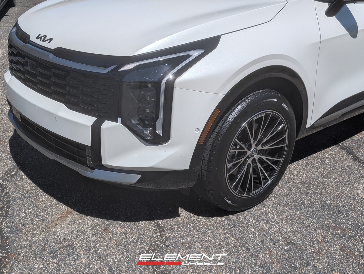 19x8.5 AXE CF2 Black Mirror Face on 2026 Kia Sportage
