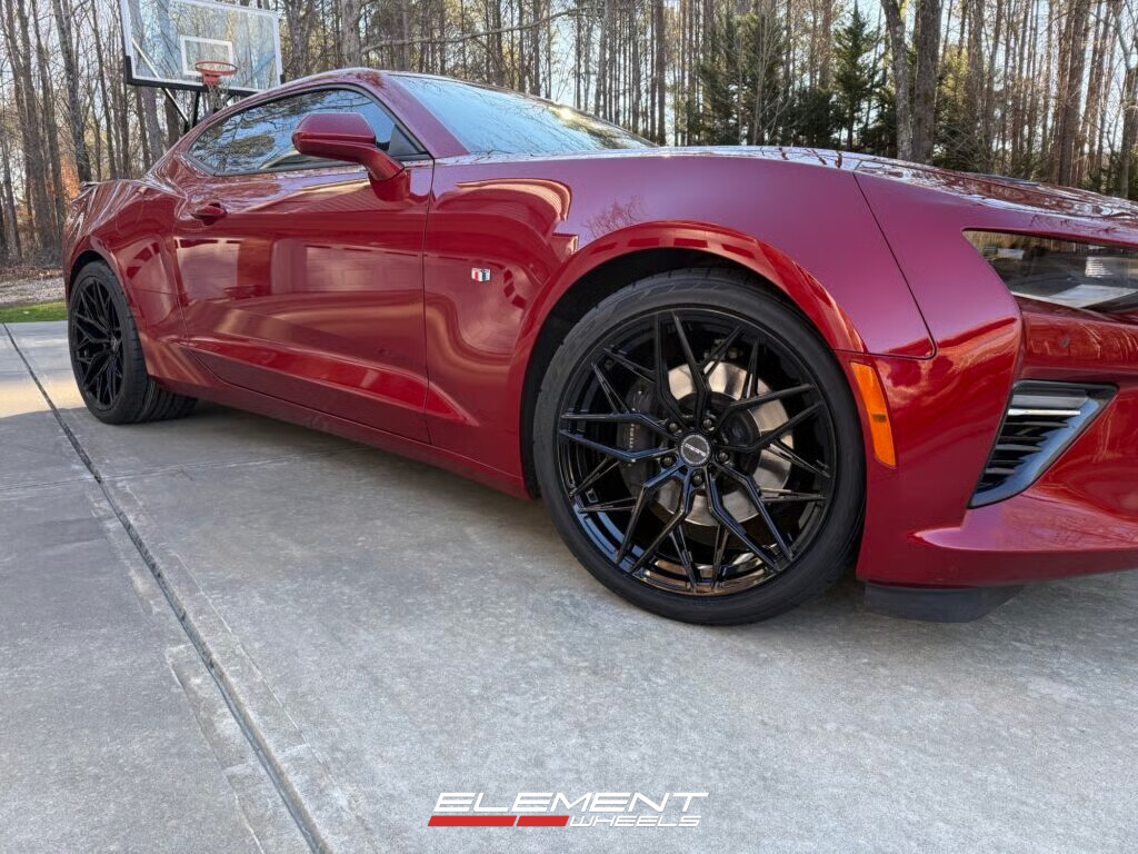 20x10 | 20x11 Staggered Element Forged ME-5 Gloss Black (Full Forged) on 2016-2025 Chevrolet Camaro