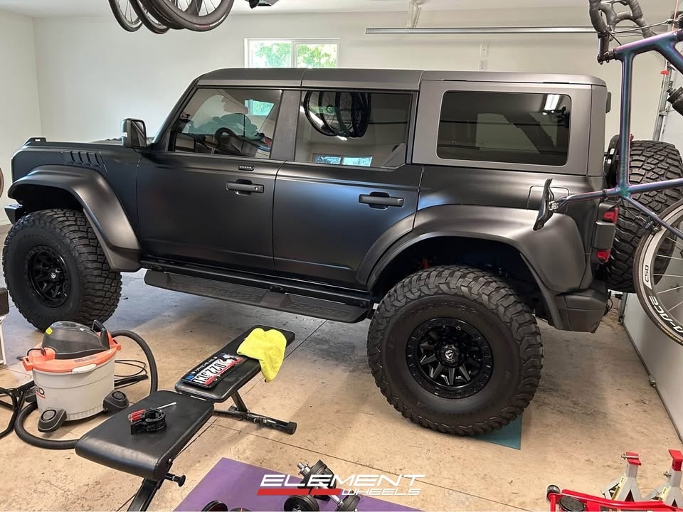 17x9 Fuel Off-Road Covert Matte Black D694 on 2022-2025 Ford Bronco Raptor