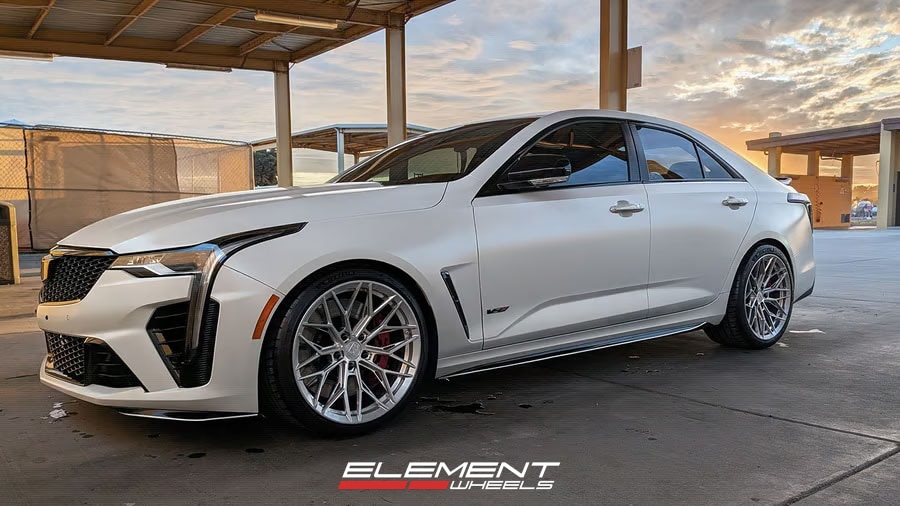 19x10 Variant Wheels Variant Maxim Raw Milled (Full Forged) on Cadillac 2020-2025 Cadillac CT4-V Blackwing