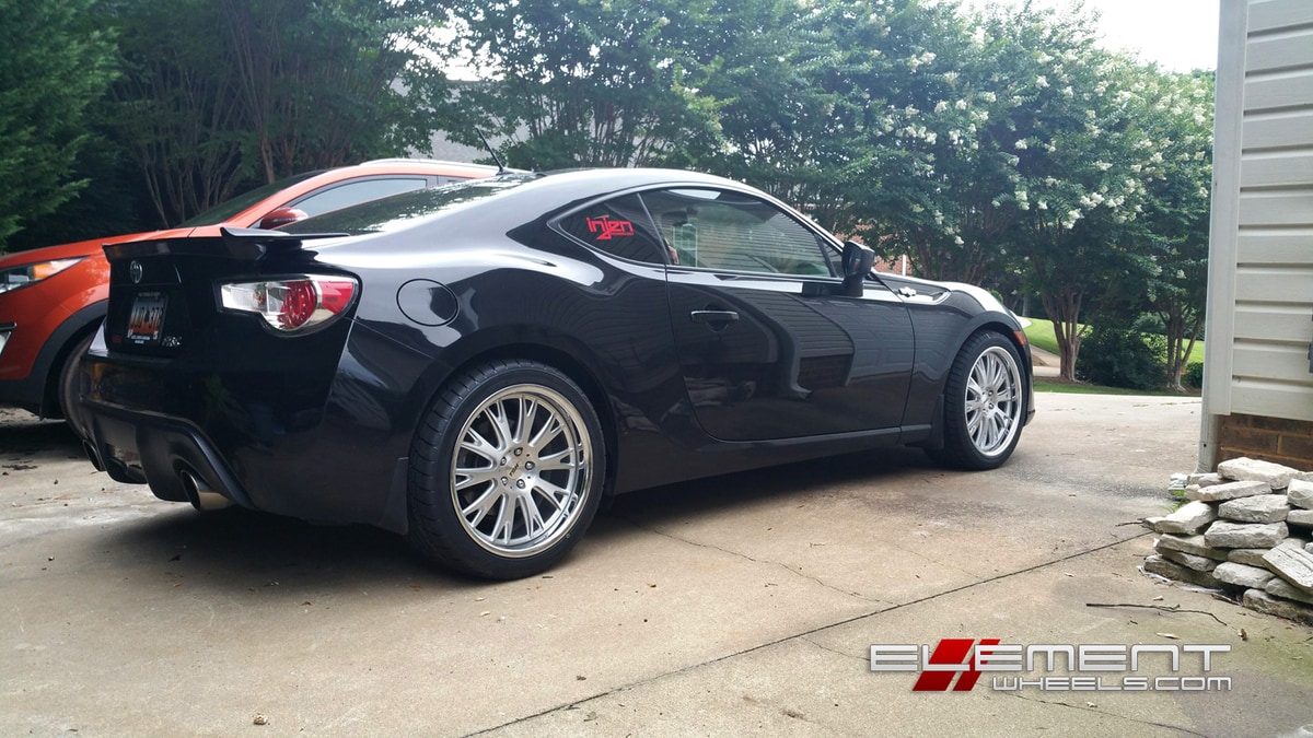 TSW Monaco Silver on 2013 Scion FR-S FRS w/ Specs