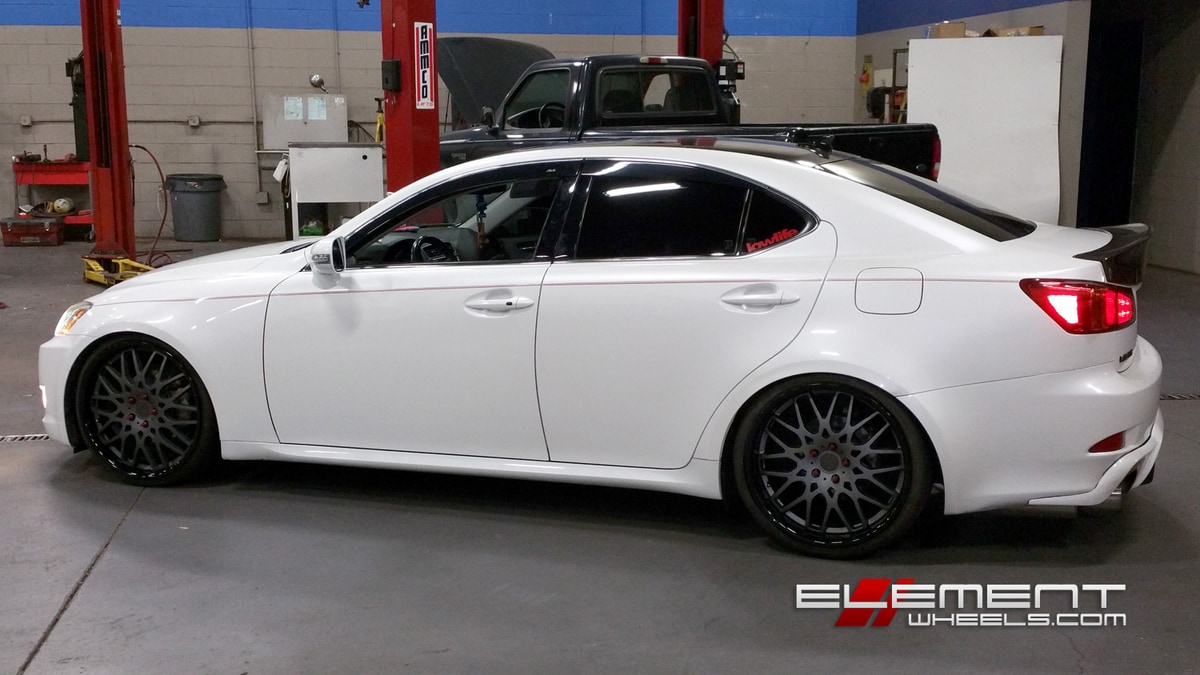 20 inch Staggered TSW Rascasse Matte Gunmetal on 2009 Lexus IS250 w/ Specs