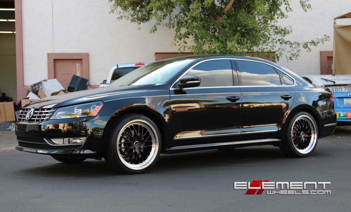 Ace Alloy SL-M Black Wheels on 2014 Volkswagen Passat w/ Specs