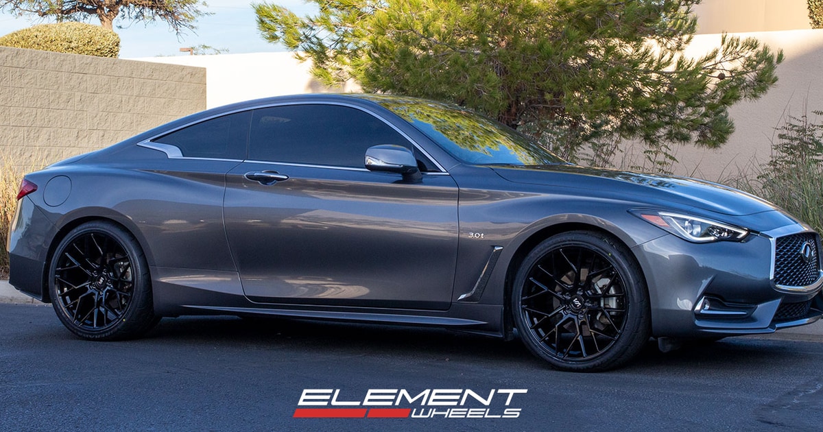 Infiniti Infiniti Q60 Coupe 20 inch Staggered Variant Radon Gloss Piano ...