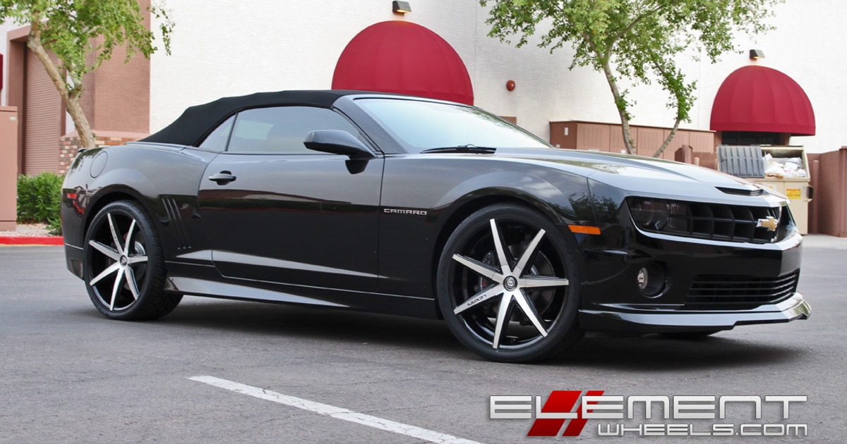 Chevrolet Chevrolet Camaro 22 inch Staggered Lexani R07 on 2013 Chevy ...