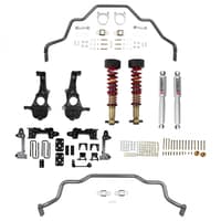 belltech lowering kit 19-21 gm silverado / sierra 1500 2wd all cabs - 2-5in fr / 6in r 1040hk
