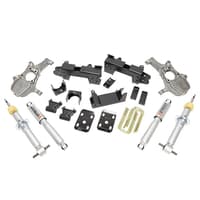 belltech lowering kit 2019 chevrolet silverado / gmc sierra 1500 2wd all cab - 2-4in fr / 6in r 1040sp