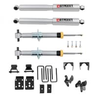 belltech 2021+ ford f-150 4wd 1in to 3.5in front 5.5in rear lowering kit 1054sp