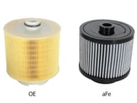 afe magnumflow air filters oer pro dry s 05-11 audi a6 quattro (c6) v6 3.2l 11-10125
