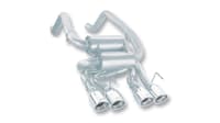 borla 05-08 corvette convertible/coupe 6.0l/6.2l 8cyl ss s-type exhaust (rear section only) 11744