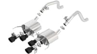 borla 14-19 c7 corvette stingray axle-back atak exhaust 2.75in to muffler dual 2.75in out 4.25in tip 11856cb