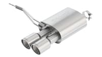 borla 14-22 mini cooper s f56 2.0l turbo at/mt fwd 2dr 2.5in s-type rear section exhaust 4in tips 11915
