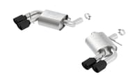 borla 16-22 chevy camaro v8 ss at/mt atak rear section exhaust w/o dual mode valves ceramic black 11921cb