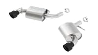 borla 16 - 22 chevrolet camaro ss at/mt rwd ceramic black s-type exhaust (w/o npp) 11922cb