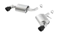 borla 16 - 22 chevy camaro ss v8 at/mt atak rear section exhaust w/o npp valves ceramic black 11923cb