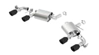 borla 16 - 22 chevrolet camaro ss at/mt rwd ceramic black s-type exhaust (w/ dual mode valves) 11924cb