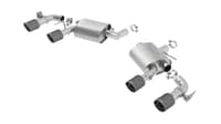 borla 16 - 22 chevy camaro v8 ss at/mt atak rear section exhaust with dual mode valves 11925cf