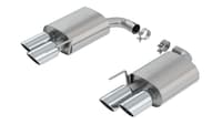 borla 18 - 22 ford mustang gt 5.0l at/mt 2.5in s-type exhaust w/o valves (rear section only) 11953