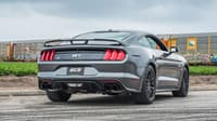 borla 18-22 ford mustang gt 5.0l 2.5in s-type exhaust w/o valves (rear section only) - black chrome 11953bc