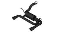 borla 18 - 22 jeep wrangler jl/jlu 3.6l 2dr/4dr s-type ss axle back black coated exhaust w/3.5in tips 11956cb