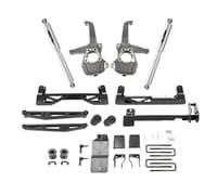 belltech 19-21 chevrolet silverado / gmc sierra 1500 4wd 6in suspension lift kit w/ shocks 150210bk