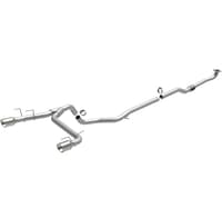 magnaflow catback 12-14 fiat 500 l4 1.4l w/turbo no muffler dual split rear exit perf exht sys 15211