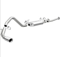 magnaflow 14-22 toyota tundra v8 4.6l/5.7l stainless cat back exhaust side rear exit 15304