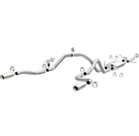 magnaflow 14-22 toyota tundra v8 4.6l/5.7l stainless cat back exhaust dual split rear exit 15305