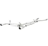 magnaflow 14-22 infiniti q50 v6 3.7l cat-back polished stainless tips dual split rear exit exhaust 15310