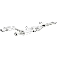 magnaflow 05-08 audi a4 quattro v6 3.2l ss cat-back dual split rear exit 2 tips perf exhaust sys 15326