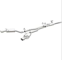 magnaflow cat-back stainless dual split rear exit 4in polished tips 110-15 chevy camaro 3.6l v6 15353