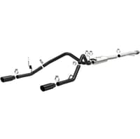 magnaflow sys cat-back 4in black dual split rear tips 14-18 chevy silverado/gmc sierra 4.3l-5.3l 15361