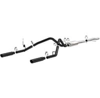 magnaflow sys cat-back 3.5in black dual split rear tips 10-13 chevy silverado / gmc sierra 5.3l 15362
