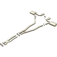 magnaflow 11-15 cadillac cts coupe only v8 6.2l dual ctr rear exit ss cat-back performance exhaust 15496