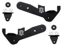 icon 2017-2022 ford f250/f350 super duty 4wd, 4-link frame bracket kit 164504