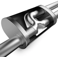 magnaflow 15-17 gmc terrain v6 3.6l 409ss cat-back exhaust quad split rear with 3in polished tips 19114