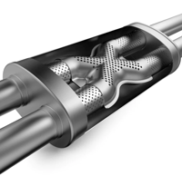 magnaflow 14-21 toyota tundra v8 4.6l/5.7l stainless c/b exhaust dual same side pass. rear tire 15306