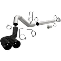 magnaflow 08-22 ford f-250/f-350/f-450 4.6l/6.7 dpf-back black 4in dual single rear exit 17068