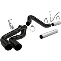 magnaflow 13--18 dodge ram 2500/3500 6.7l dpf-back black 4in dual single passenger side rear exit 17070