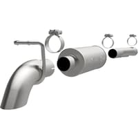 magnaflow 12-18 jeep wrangler jk unltd v6 3.6l 2d turn down front of rear tire ss c/b perf exhaust 17144