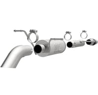 magnaflow 14-18 chev silverado v8 5.3l sc cab turn down in front of rr tire ss catback perf exhaust 17148